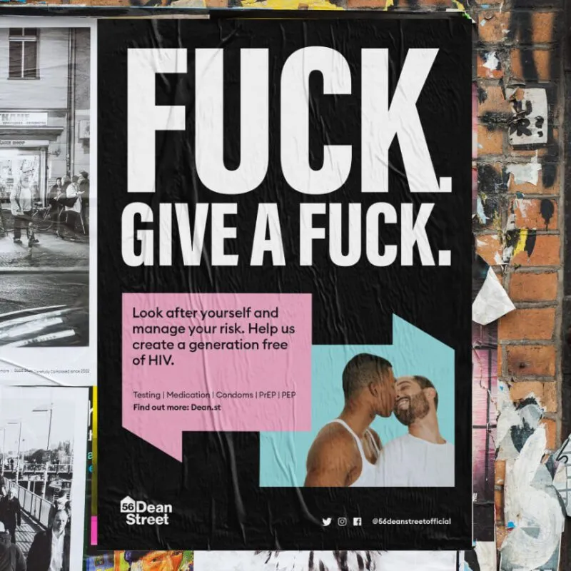 poster on wall fuck give a fuck