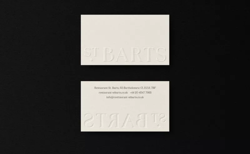 St Barts Business Cards