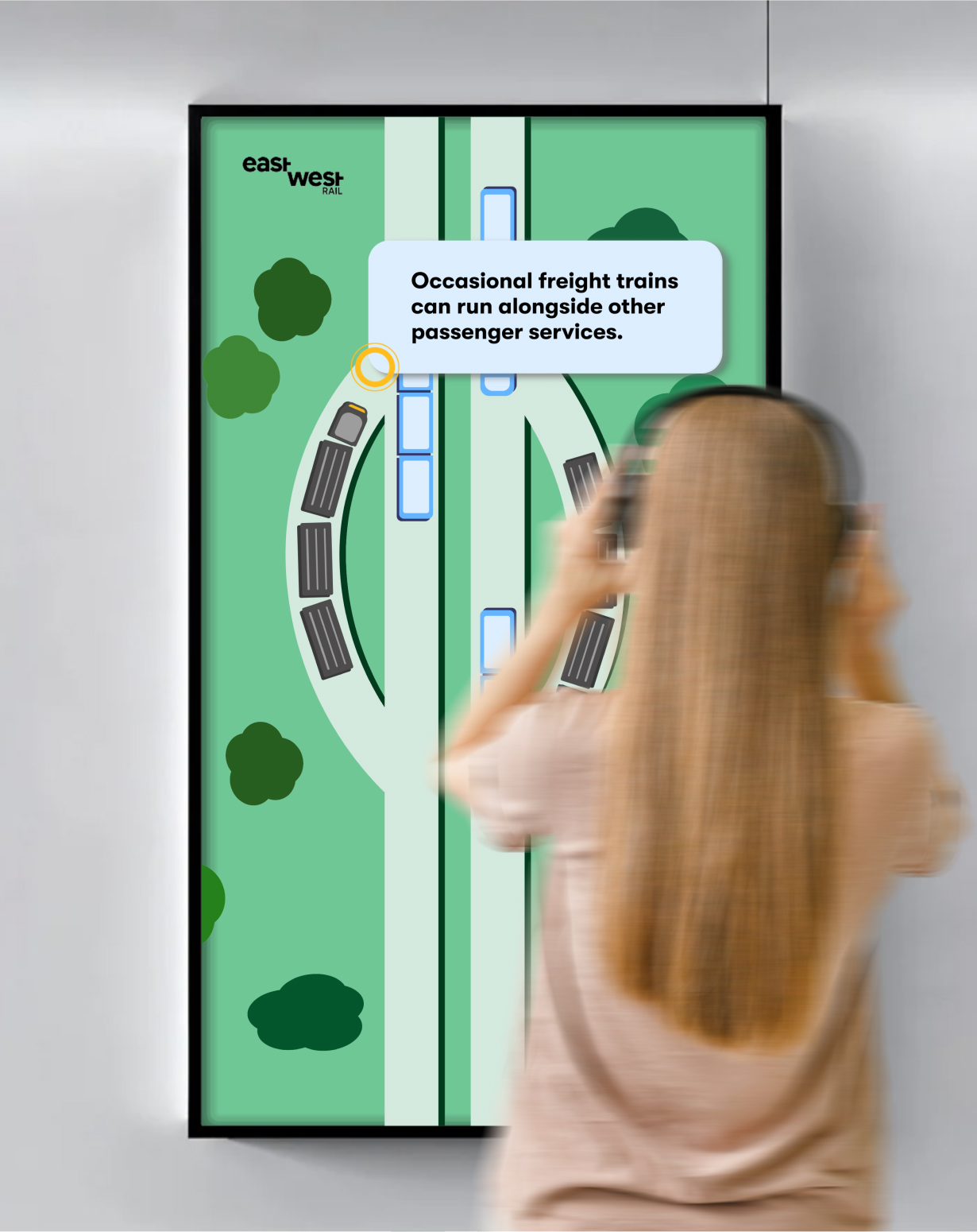East West Rail interactive screen