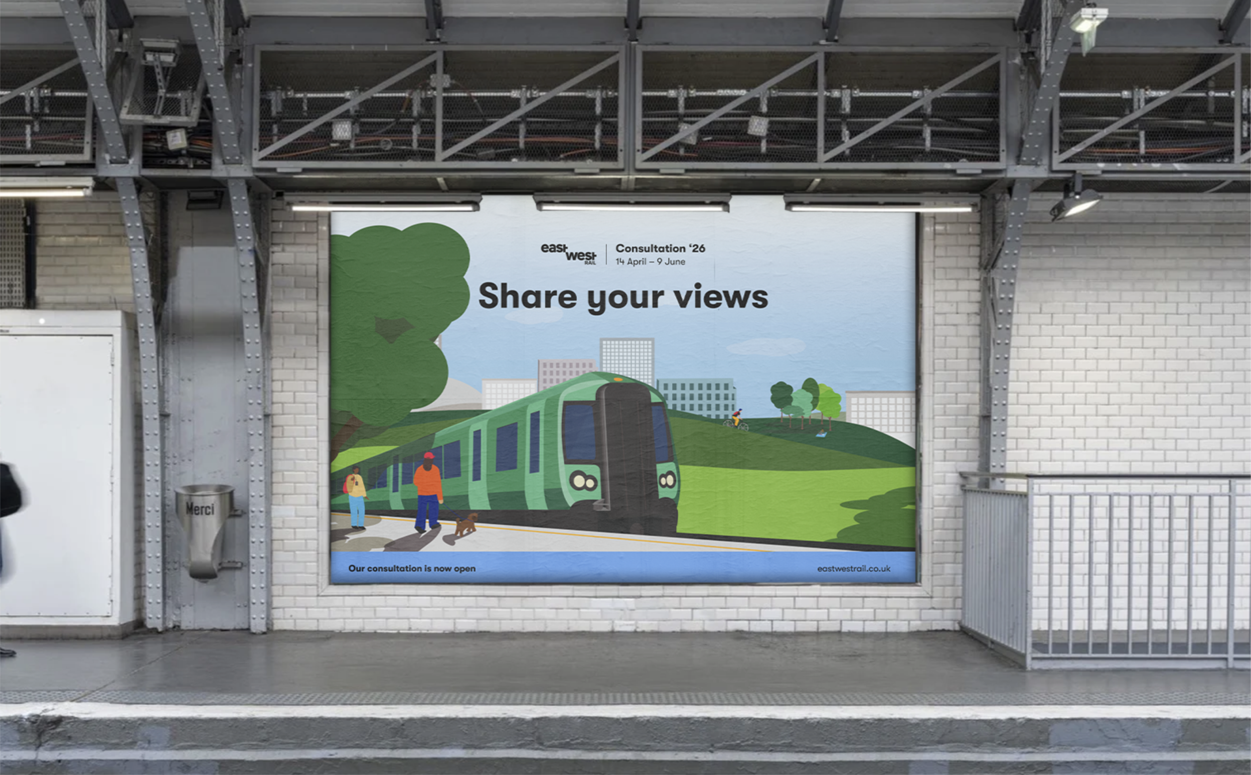 East West Rail illustration styling