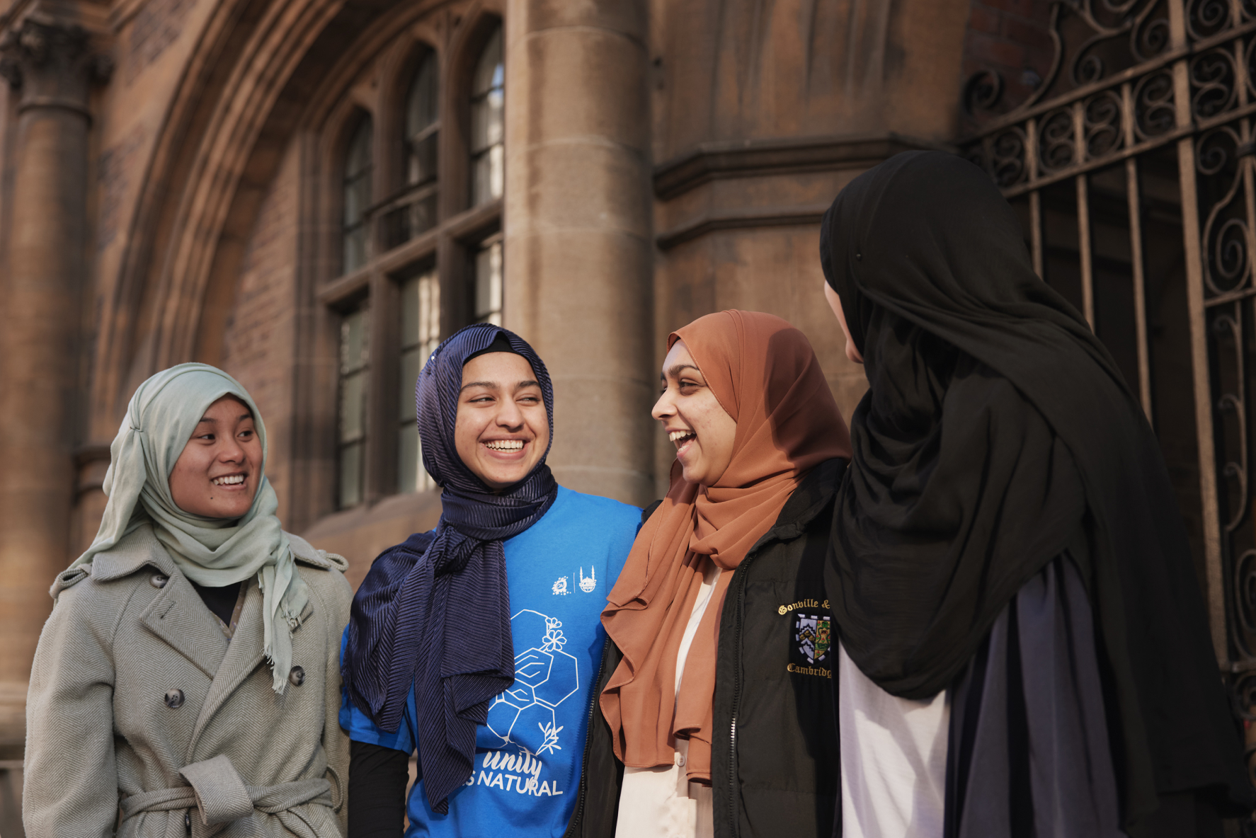 Group of female students in Cambridge